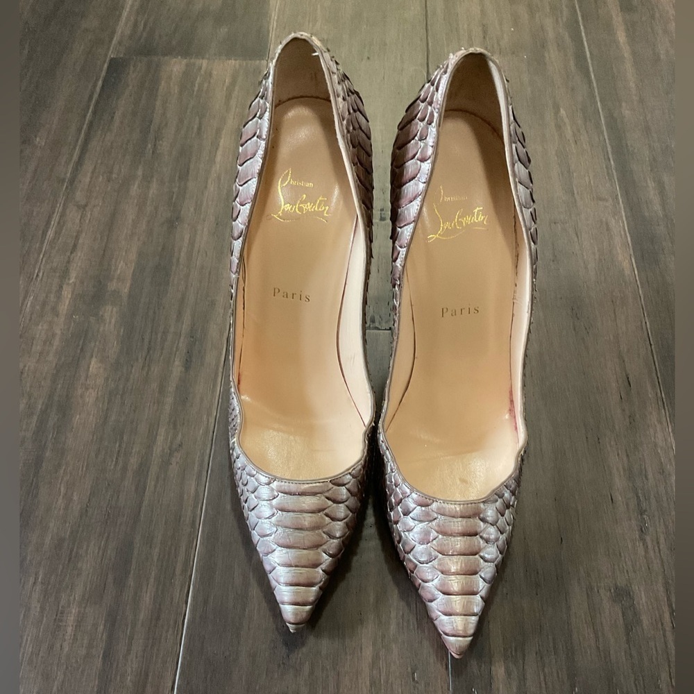 Christian Louboutin Python So Kate 120 Pumps Size 41 US 11